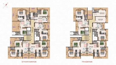  hillcrest Hillcrest Cluster Plan from 1st to 7th Floor