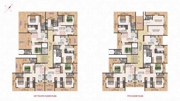  hillcrest Hillcrest Cluster Plan from 1st to 7th Floor