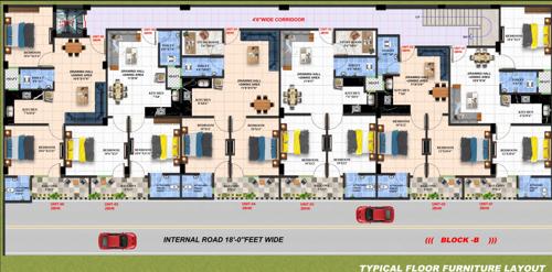 Block B Cluster Plan from 1st to 4th Floor orchid-tower Block B Cluster Plan from 1st to 4th Floor