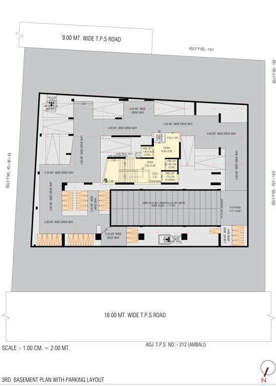  aaryan aayam Aaryan Aayam Cluster Plan for basment Floor