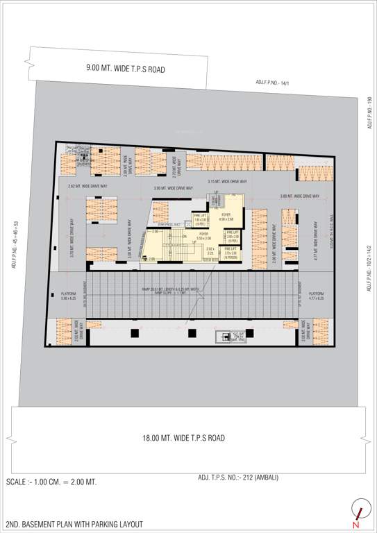  aaryan aayam Aaryan Aayam Cluster Plan for basment Floor