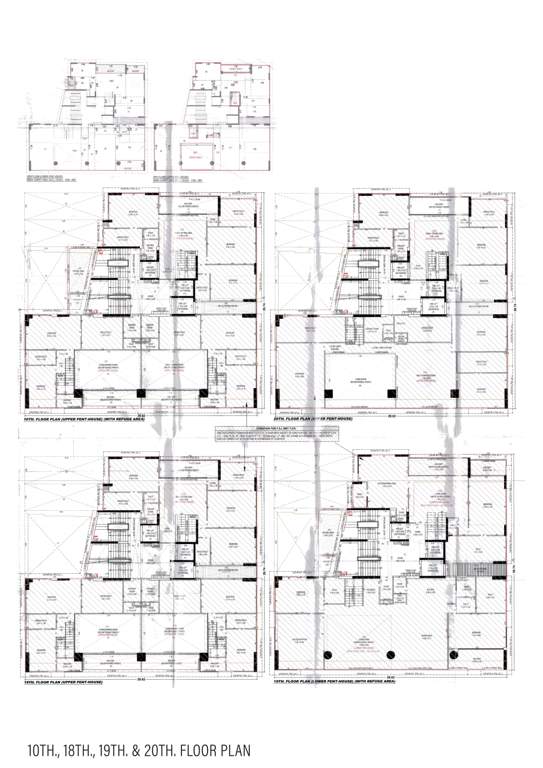  aaryan aayam Aaryan Aayam Cluster Plan from 10th to 20th Floor