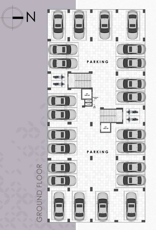  dj apartment DJ Apartment Cluster Plan for ground Floor