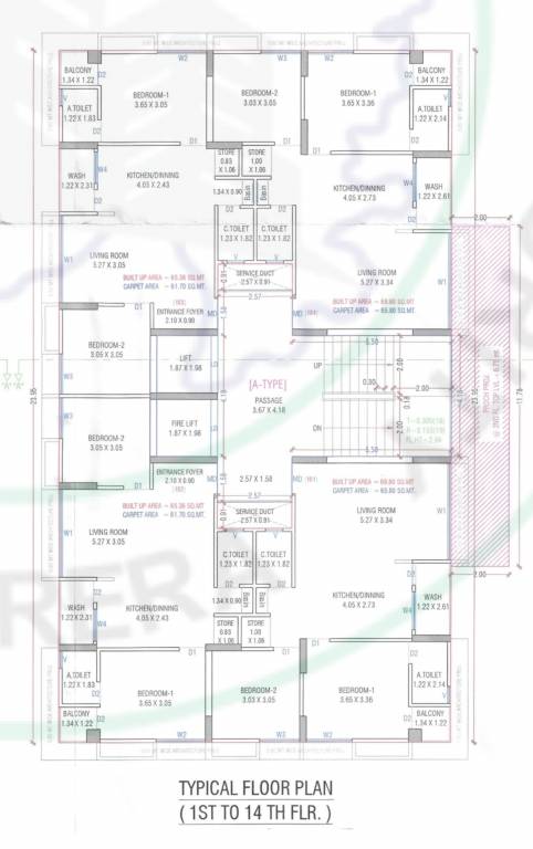 devam solitaire Devam Solitaire Cluster Plan from 1st to 14th Floor