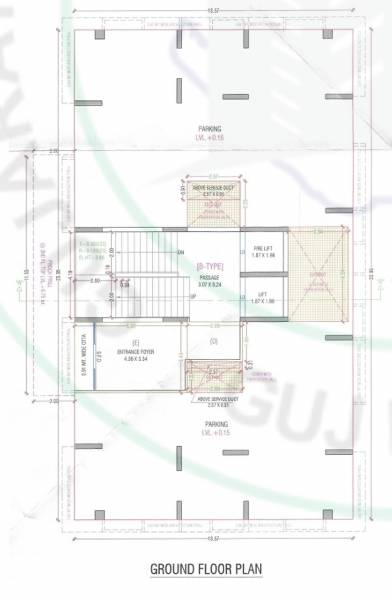  solitaire B Cluster Plan for ground Floor