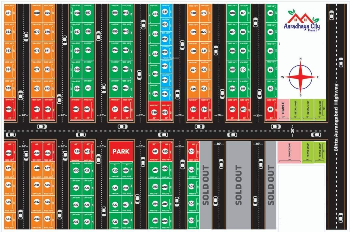  aaradhaya city phase 1 Layout Plan
