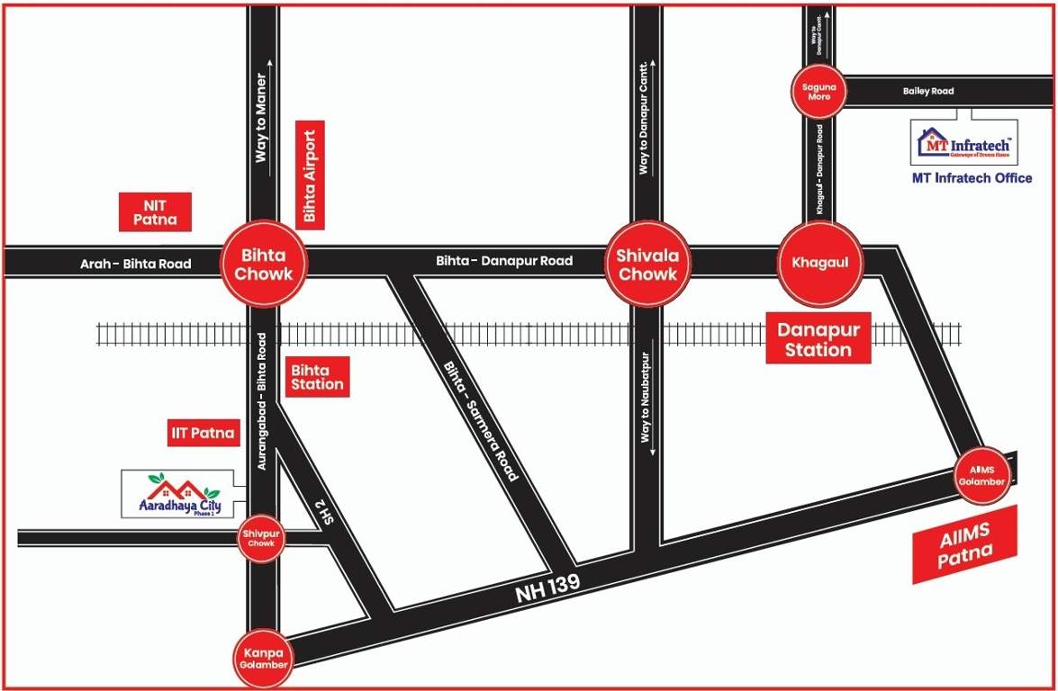  aaradhaya city Location Plan