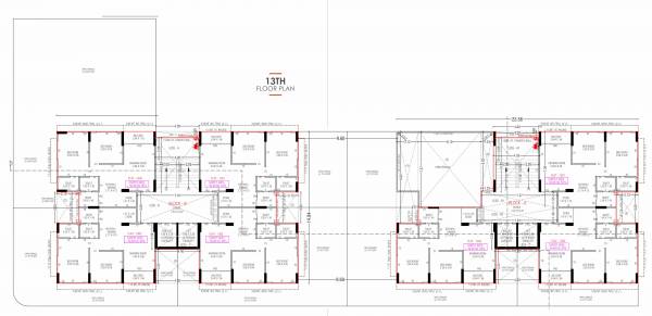  solo-square Block A,B Cluster Plan for 13th Floor