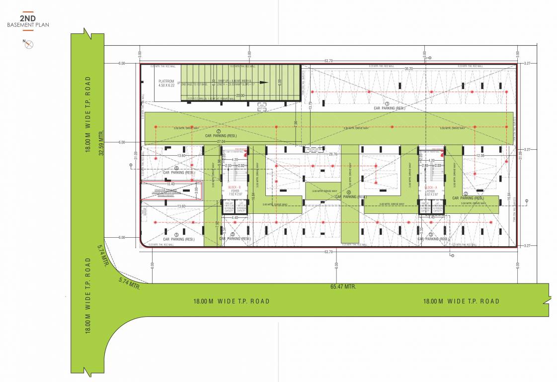  solo square Block A,B Cluster Plan For Basement