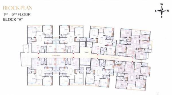  neopolis Block A Cluster Plan from 1st to 9th Floor