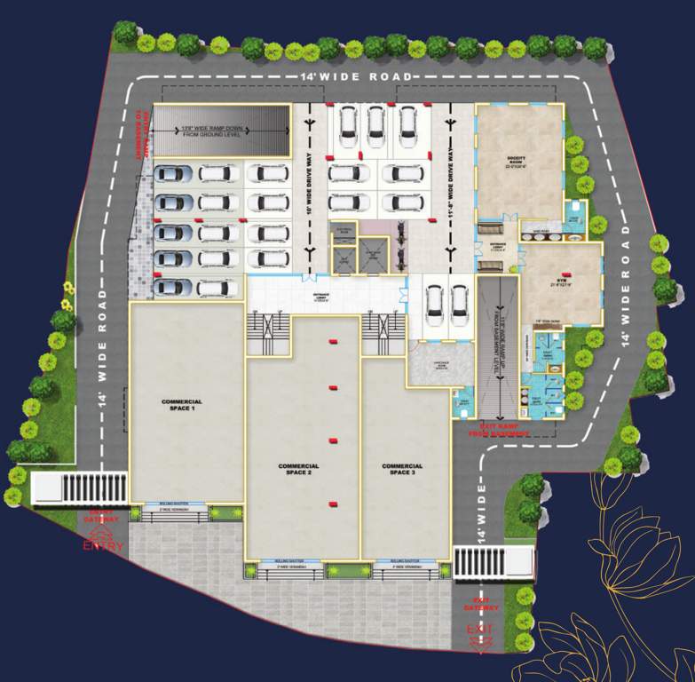  mj signature MJ Signature Cluster Plan for car parking Floor