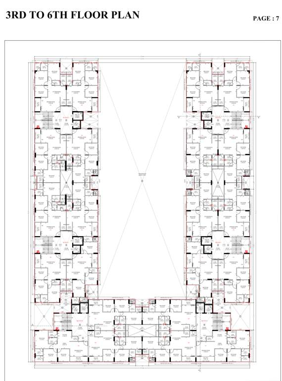  amaltas Cluster Plan from 3rd to 6th Floor