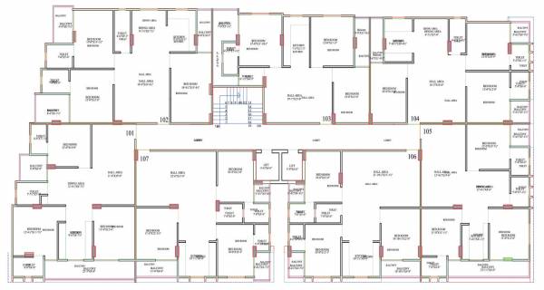  residency-2 Residency 2 Cluster Plan for ground Floor