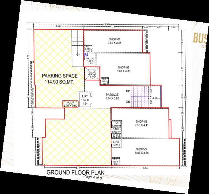  bushara heights Bushara Heights Cluster Plan for ground Floor