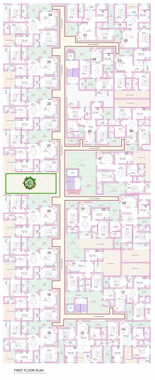  diora Diora Cluster Plan for 1st Floor