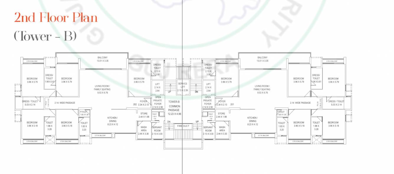 atmosphere 360 B Cluster Plan for 2nd Floor