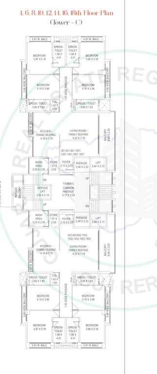 atmosphere 360 C Cluster Plan 4 6 8 10 12 14 16 & 18th