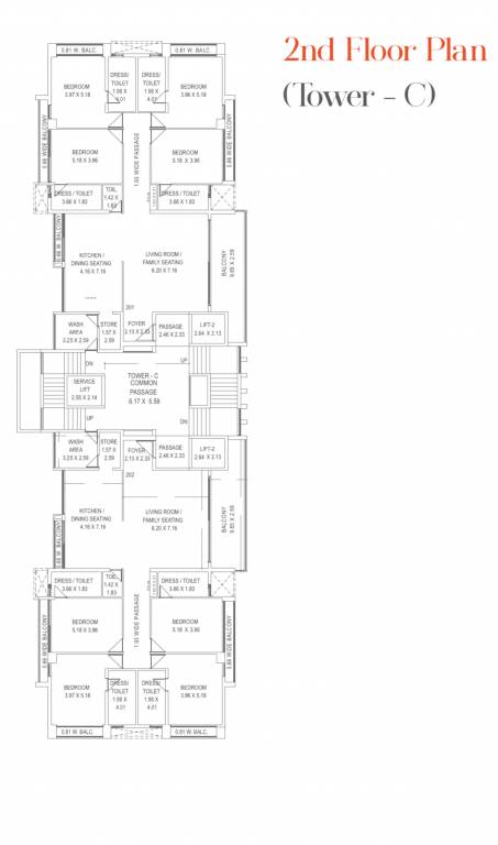 atmosphere 360 C Cluster Plan for 2nd Floor