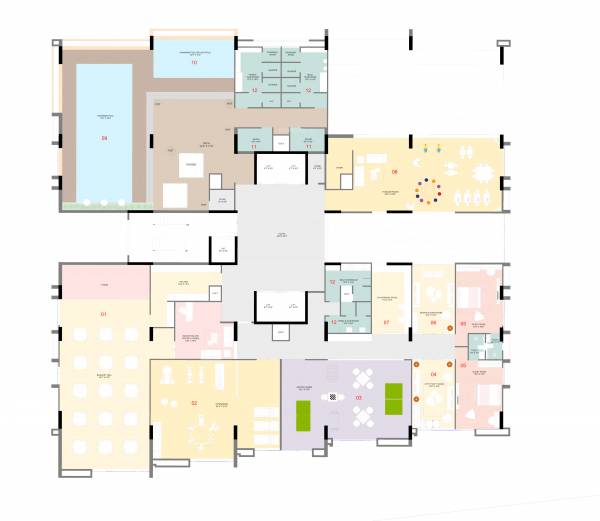  evara BLOCK A Cluster Plan for 1st Floor
