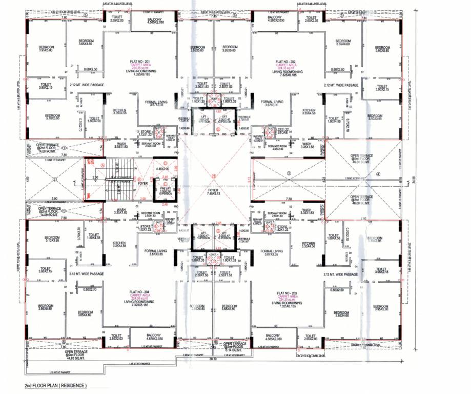 evara BLOCK A Cluster Plan for 2nd Floor