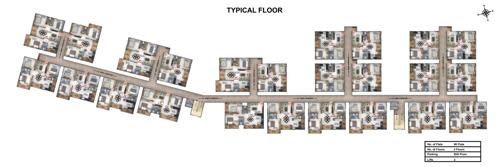  gardnia-phase-4 Bhavisha Gardnia Phase 4 Cluster Plan from 1st to 4th Floor