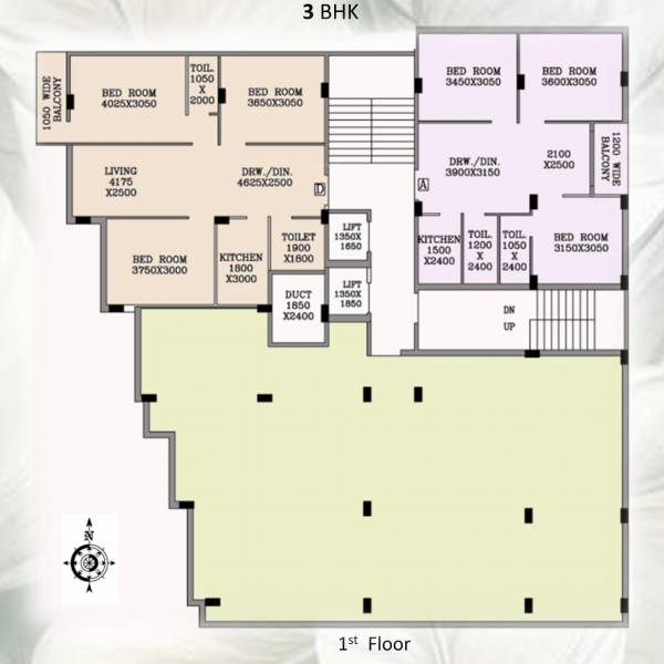  sree-krishna-enclave Sree Krishna Enclave Cluster Plan for 1st Floor
