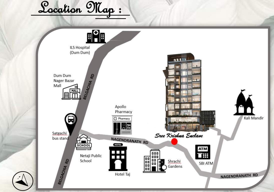  sree krishna enclave Location Plan