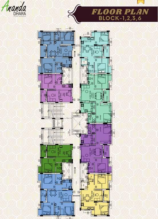  anandhara apartment Anandhara Apartment Block 1 Cluster Plan from 1st to 6th Floor
