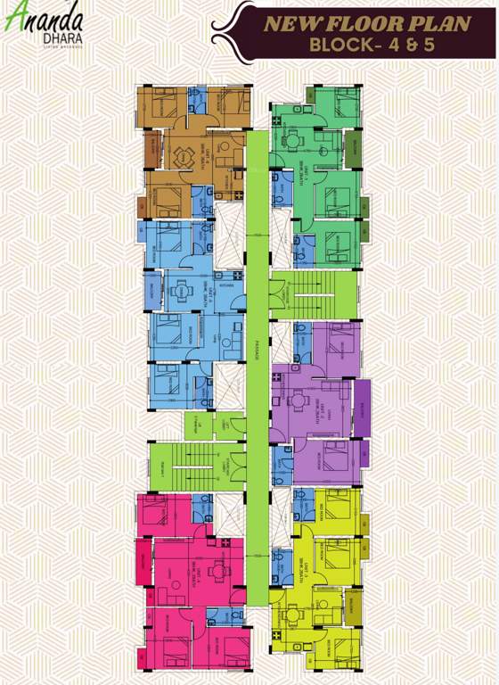  anandhara apartment Anandhara Apartment  Block 4 Cluster Plan from 4th to 5th Floor
