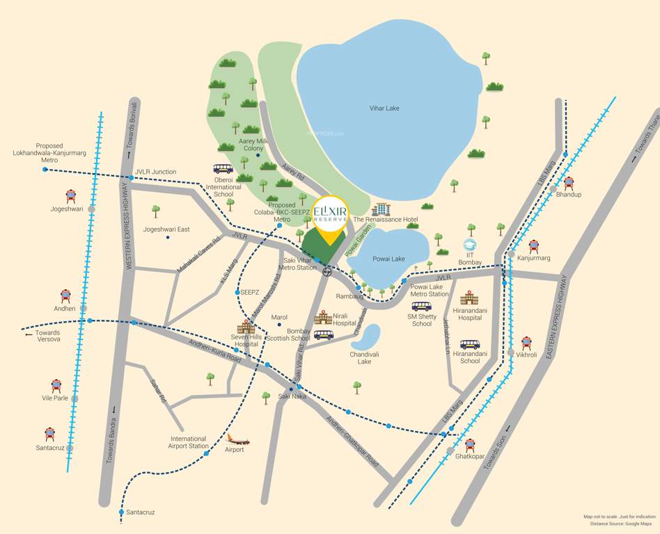  barbet at l and t realty elixir reserve Location Plan