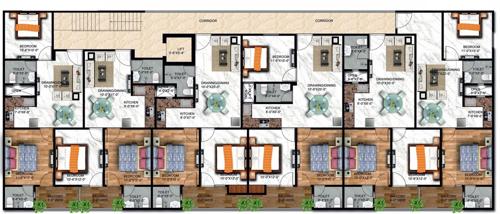  elite-enclave Block F Cluster Plan from 1st to 5th Floor