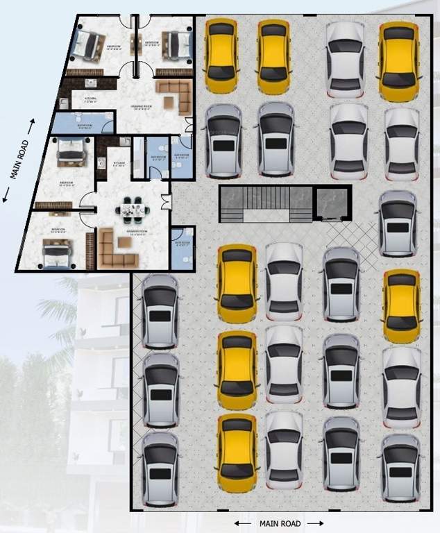  emporio homes Emporio Homes Cluster Plan Ground Floor