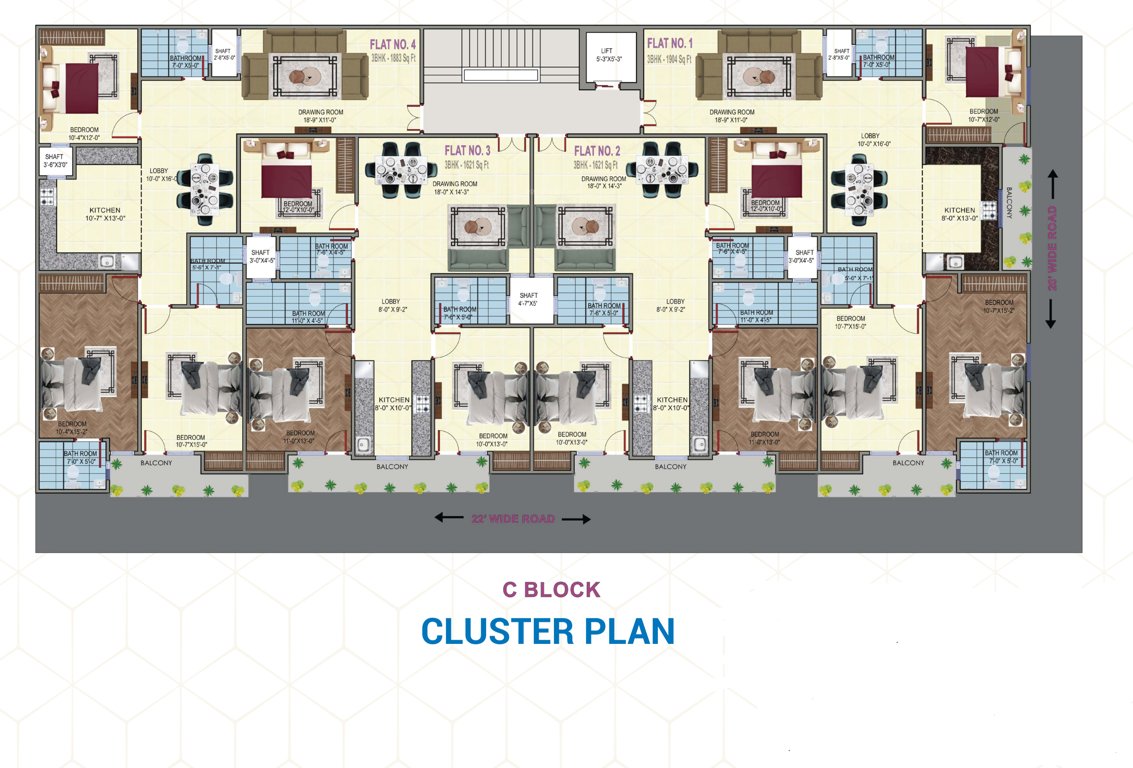  cbpl homes CBPL Homes Cluster Plan from 1st to 6th Floor