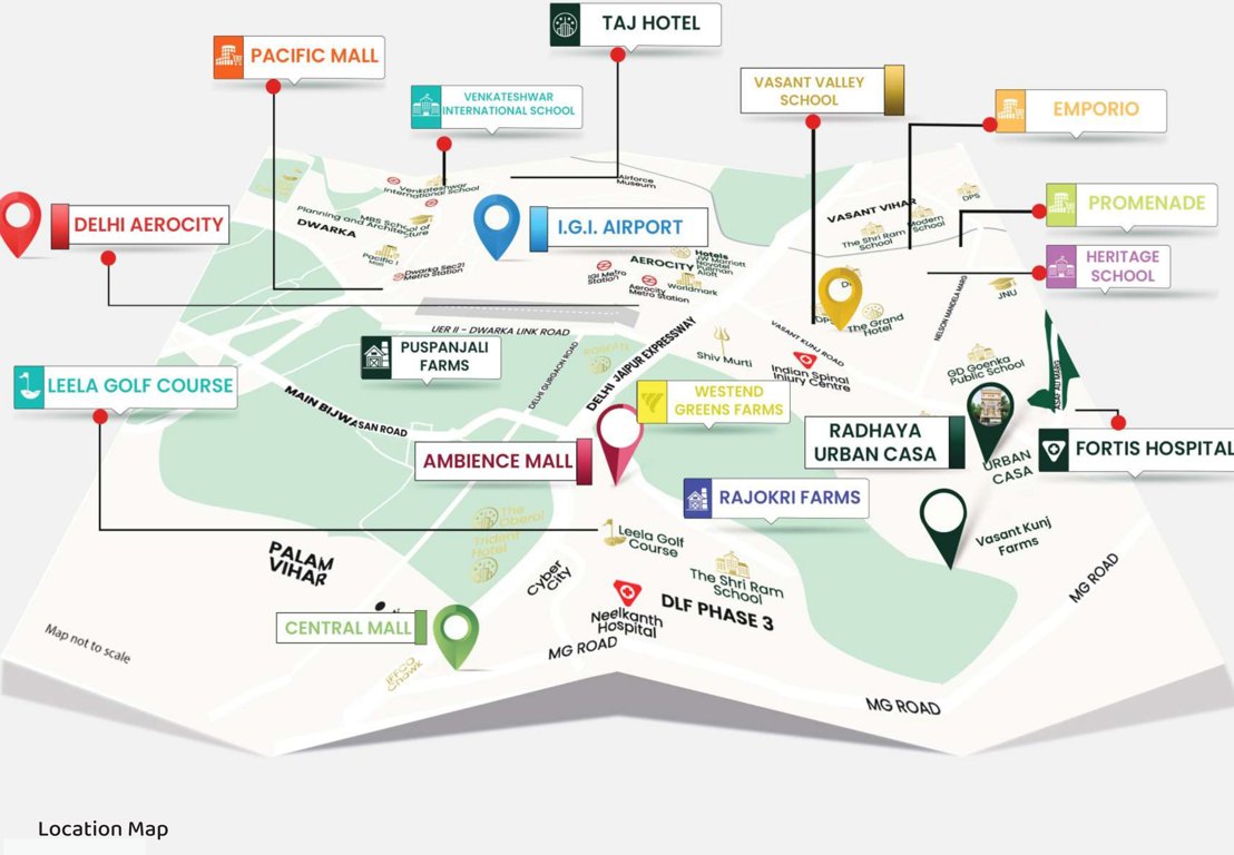 radhaya urban casa Location Plan