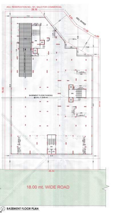  prestige moneta Tower  A,B,C Basement  Cluster Plan