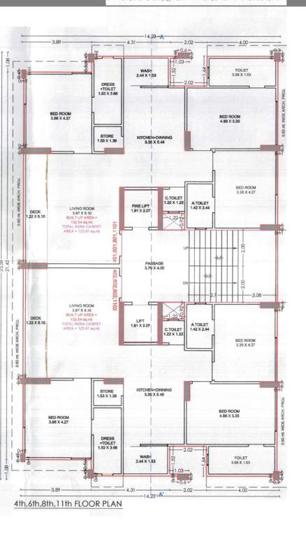  prestige moneta Tower  B 4,6,8,11 Cluster Plan