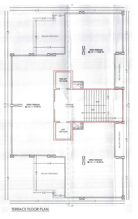  prestige moneta Tower  B Terrace Cluster Plan