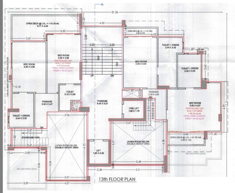  prestige moneta Tower  C Cluster Plan for 13th Floor