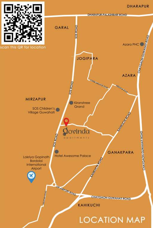  govinda apartments Location Plan