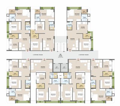  khyber-heights Block D Cluster Plan from 1st to 7th Floor