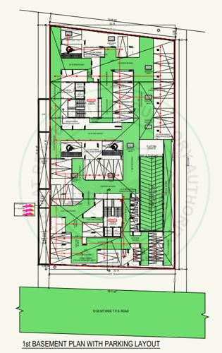  samesh-homes Block A Cluster Plan for 1st Basement