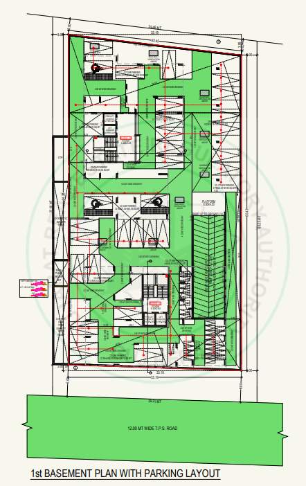  samesh homes Block A Cluster Plan for 1st Basement