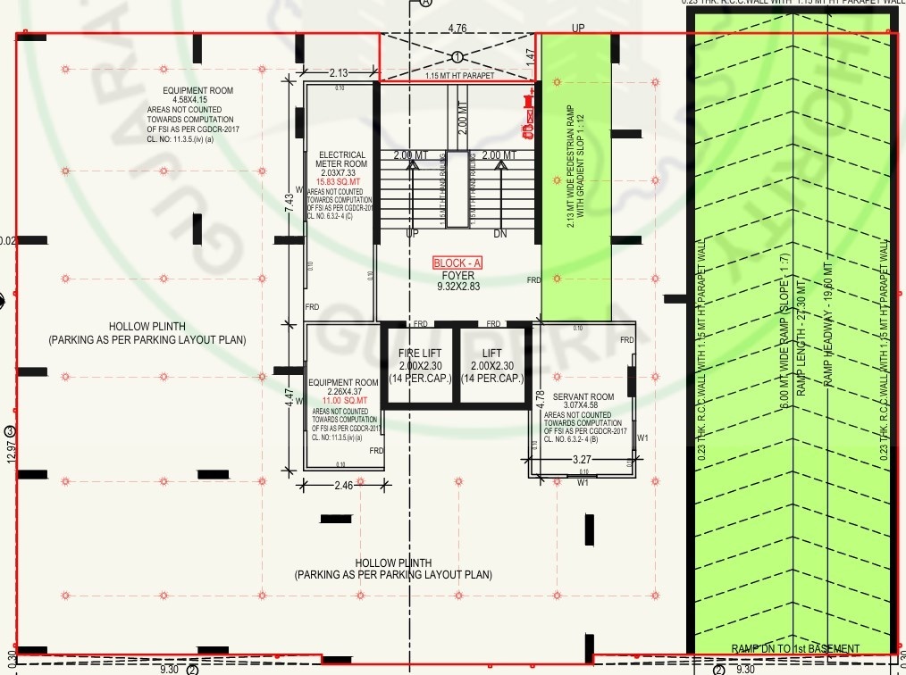  samesh homes Block A Cluster Plan Ground Floor
