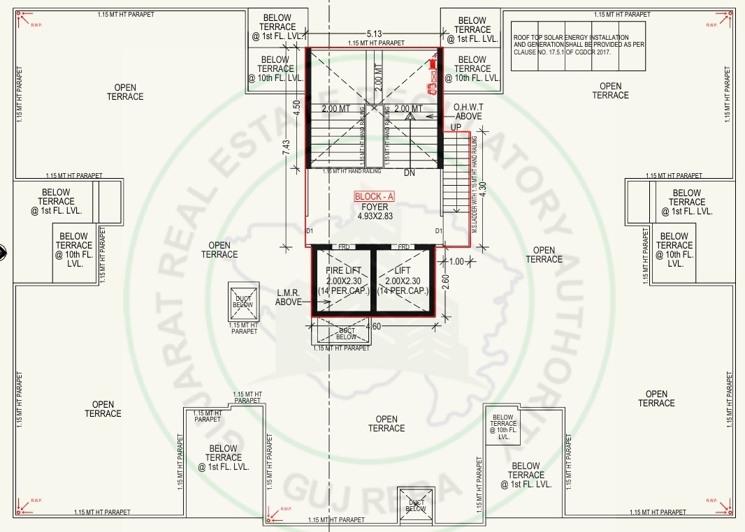  samesh homes Block A Cluster Plan Terrace