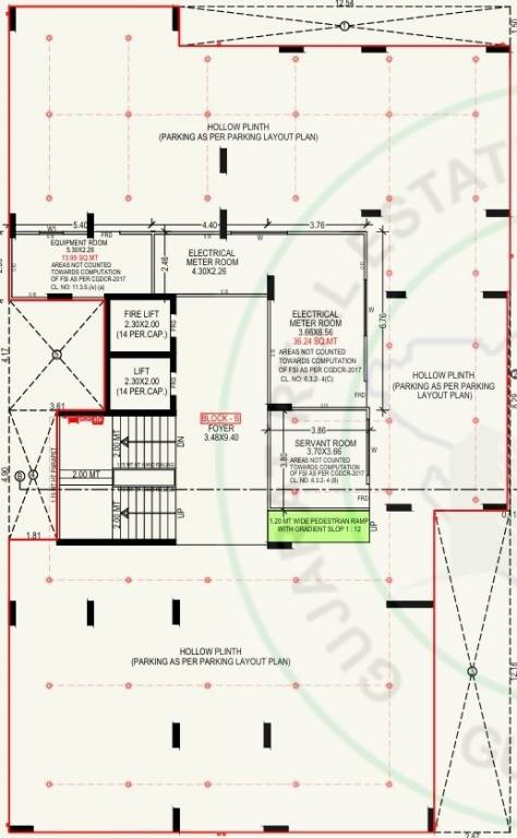  samesh homes Block B Cluster Plan Ground Floor