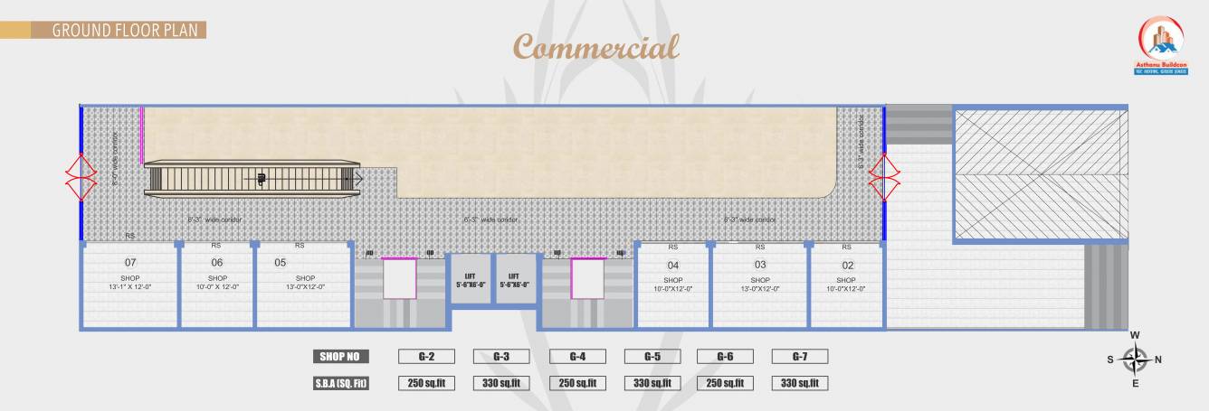  asthanu basu arcade Basu Arcade Cluster Plan
