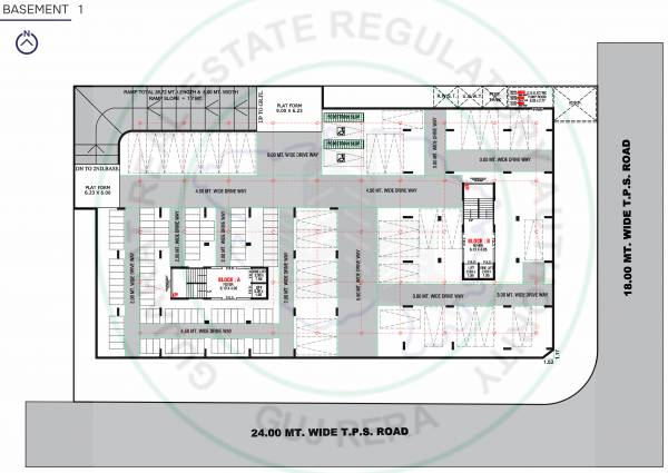  harmony Block A & B Cluster Plan for Basement 1 Floor