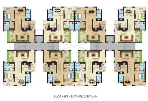  the-beach-village The Beach Village Cluster Plan for 6th Floor