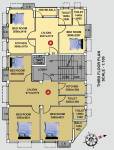 Sutanuti Apartment Cluster Plan for 3rd Floor  sutanuti-apartment Sutanuti Apartment Cluster Plan for 3rd Floor