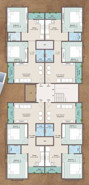  meera-flats Tower B Cluster Plan